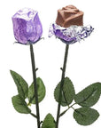 Albert's Foiled Milk Chocolate Roses - Lavender: 20-Piece Bouquet