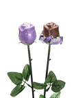 Albert's Foiled Milk Chocolate Roses - Purple: 20-Piece Bouquet