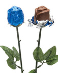 Albert's Foiled Milk Chocolate Roses - Royal Blue: 20-Piece Bouquet