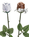 Albert's Foiled Milk Chocolate Roses - Silver: 20-Piece Bouquet