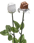 Albert's Foiled Milk Chocolate Roses - White: 20-Piece Bouquet