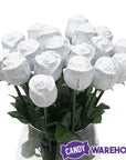 Albert's Foiled Milk Chocolate Roses - White: 20-Piece Bouquet