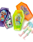 Albert's Scary Skeletons Interlocking Bones Candy Coffins: 12-Piece Display