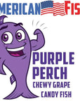 American Fish Chewy Candy - Purple: 16-Ounce Bag