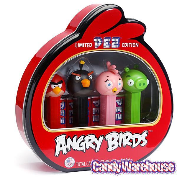 Angry Birds PEZ Candy Dispensers: 4-Piece Collector's Tin - Candy Warehouse