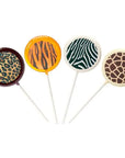 Animal Prints Hard Candy Lollipops: 12-Piece Pack