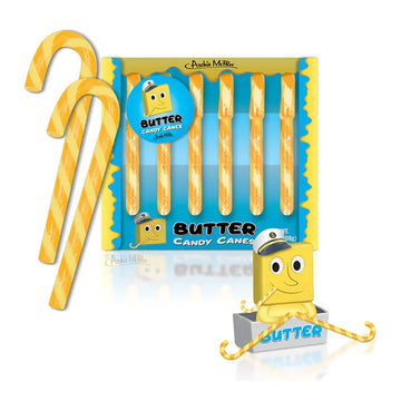Archie McPhee Butter Candy Canes: 6-Piece Box