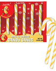 Archie McPhee Mac and Cheese Candy Canes: 6-Piece Box