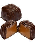 Asher's Dark Chocolate Covered Vanilla Caramels: 6LB Box
