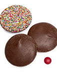 Asher's Giant Milk Chocolate Nonpareils Discs - Rainbow: 64-Piece Box