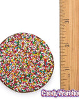 Asher's Giant Milk Chocolate Nonpareils Discs - Rainbow: 64-Piece Box