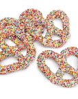Asher's White Chocolate Covered Pretzels with Candy Seeds: 6LB Box