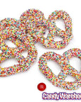 Asher's White Chocolate Covered Pretzels with Candy Seeds: 6LB Box