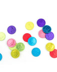Assorted Colors Foiled Milk Chocolate Coins in Mesh Bags: 20-Piece Box