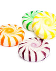 Assorted Fruits Hard Candy Pinwheels: 5LB Bag
