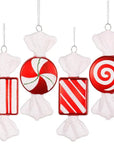 Assorted Peppermint Candy Ornaments - 6 Inch: 4-Piece Box