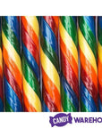 Atkinson Jumbo Rainbow Sticks Hard Candy: 52-Piece Jar