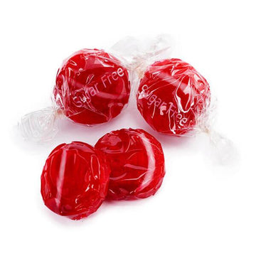 Atkinson Sugar Free Hard Candy Buttons - Cherry: 5LB Bag - Candy Warehouse