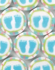 Baby Feet Favor Cut Rock Candy - Assorted Colors: 40-Piece Pack