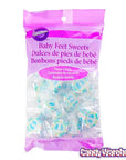 Baby Feet Favor Cut Rock Candy - Assorted Colors: 40-Piece Pack