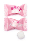 Baby Shower - Baby Girl Wrapped Buttermint Creams: 300-Piece Case