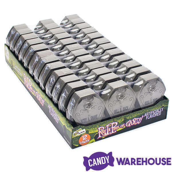 Bee International Candy Filled Plastic Gravestones 3-Packs: 12-Piece Display - Candy Warehouse