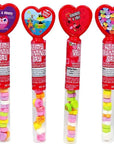 Bee International Conversation Candy Hearts Tubes: 24-Piece Display