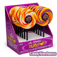 Bee International Halloween Spinning Dizzy Pops: 12-Piece Display - Candy Warehouse