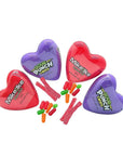 Bee International Valentine Candy Filled Plastic Hearts: 12-Piece Box