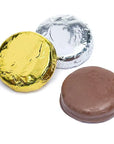 Belgian Milk Chocolate Covered Oreo Cookies - Gold and Silver Foiled: 9-Piece Gift Tube