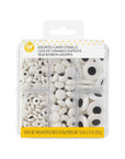 Black and White Candy Eyeball Sprinkles: 2.75-Ounce Box