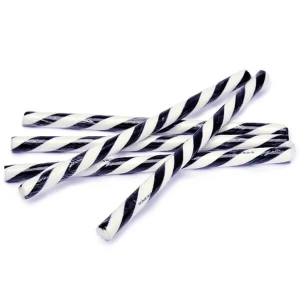 Black & White Peppermint Hard Candy Sticks 100Piece Box Candy Warehouse