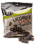 Black Licorice Twists with Chocolate Centers: 6.3-Ounce Bag