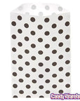 Black Polka Dot Candy Bags: 25-Piece Pack