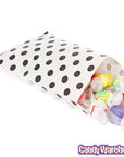 Black Polka Dot Candy Bags: 25-Piece Pack