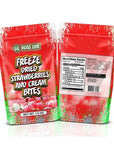 Bliss Life Freeze Dried Strawberries and Cream Candy Bags: 12-Piece Case