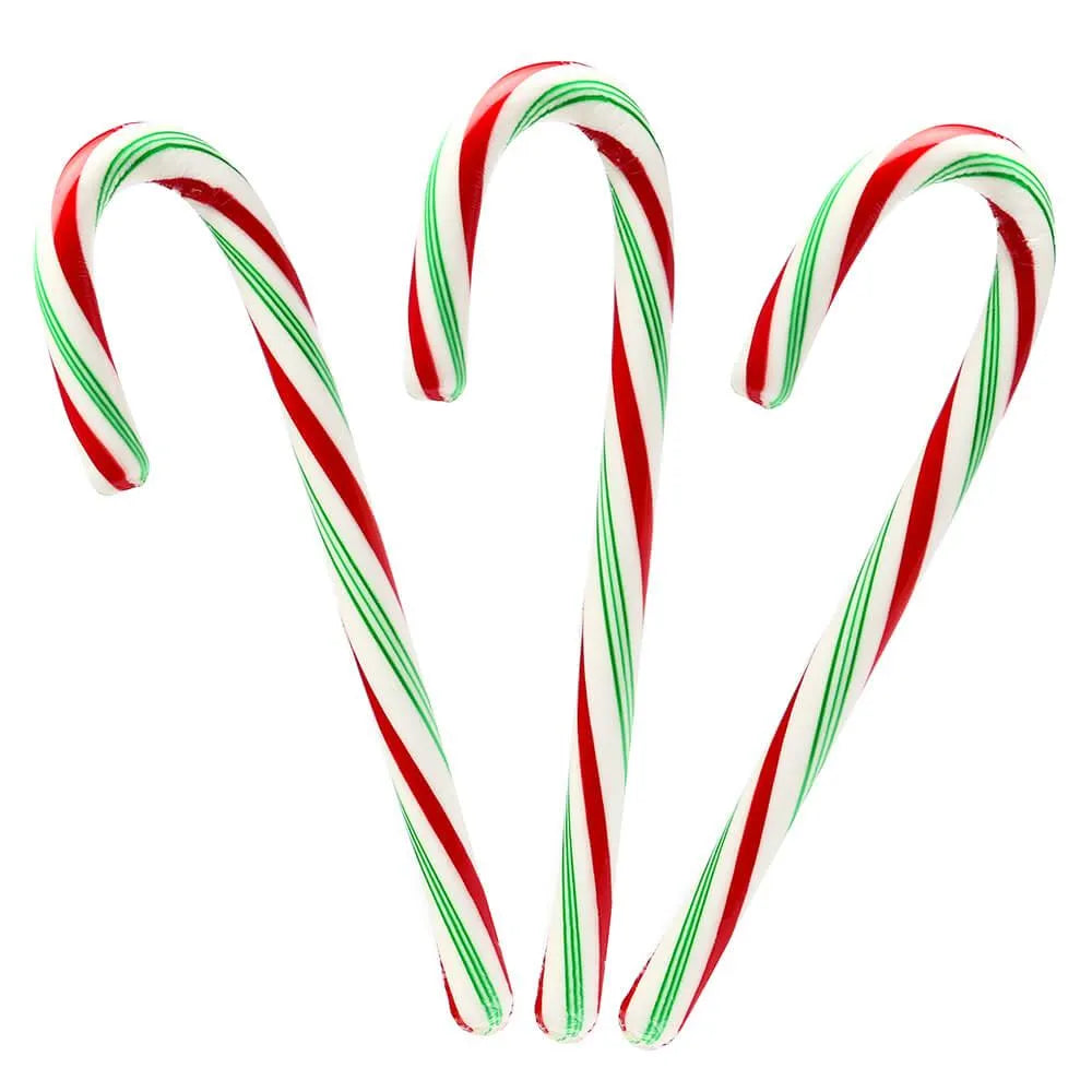 Bobs Sweet Stripes Red, White and Green Peppermint Candy Canes: 12