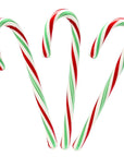 Bobs Sweet Stripes Red, White and Green Peppermint Candy Canes: 12-Piece Box