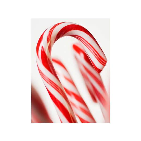 Bobs Sweet Stripes Traditional Red & White Peppermint Candy Canes: 96-Piece Pail - Candy Warehouse
