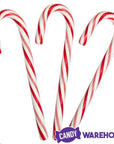 Traditional Large Red & White Peppermint Candy Canes: 80-Piece Jar