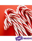 Traditional Large Red & White Peppermint Candy Canes: 80-Piece Jar