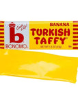 Bonomo Turkish Taffy Candy Bars - Banana: 24-Piece Box