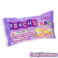 Brach's Alphabet Conversation Hearts: 7-Ounce Bag - Candy Warehouse