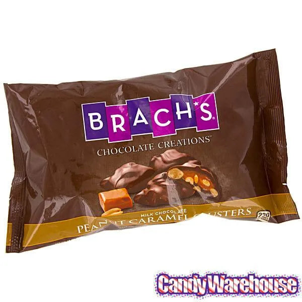 Brach's Chocolate Caramel Peanut Clusters Candy 12Ounce Bag Candy