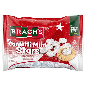 Brach's Confetti Mint Stars: 8-Ounce Bag - Candy Warehouse