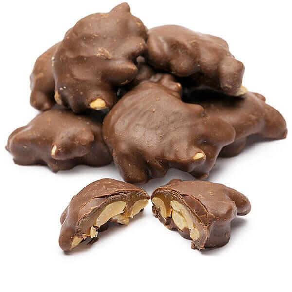 Brach's Milk Chocolate Caramel Peanut Clusters Candy: 10-Ounce Bag - Candy Warehouse