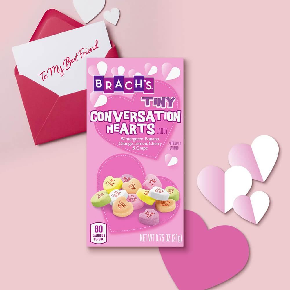 Brach's Tiny Conversation Candy Hearts Snack Packs: 5-Piece Pack