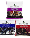 Brookside Dark Chocolate Assortment Candy Snack Packs: 48-Piece Bag