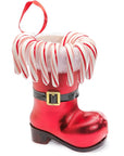 Burton and Burton Red Santa Boot Candy Cane Holder
