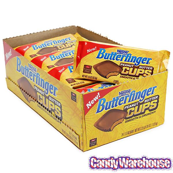 Butterfinger Peanut Butter Cups Candy Packs: 24-Piece Box - Candy Warehouse
